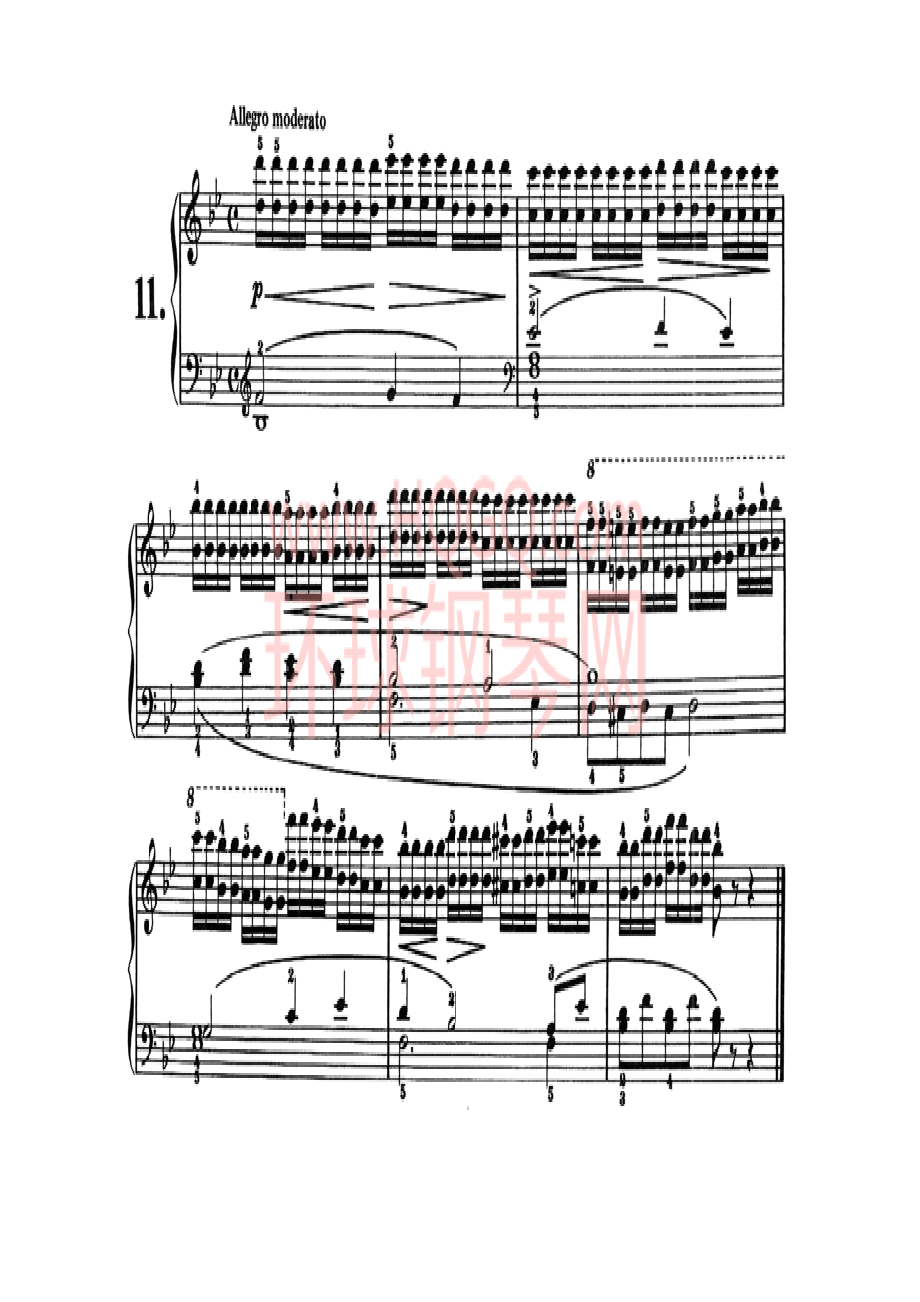 车尔尼821钢琴八小节练习曲160首 钢琴谱_10.docx_第1页