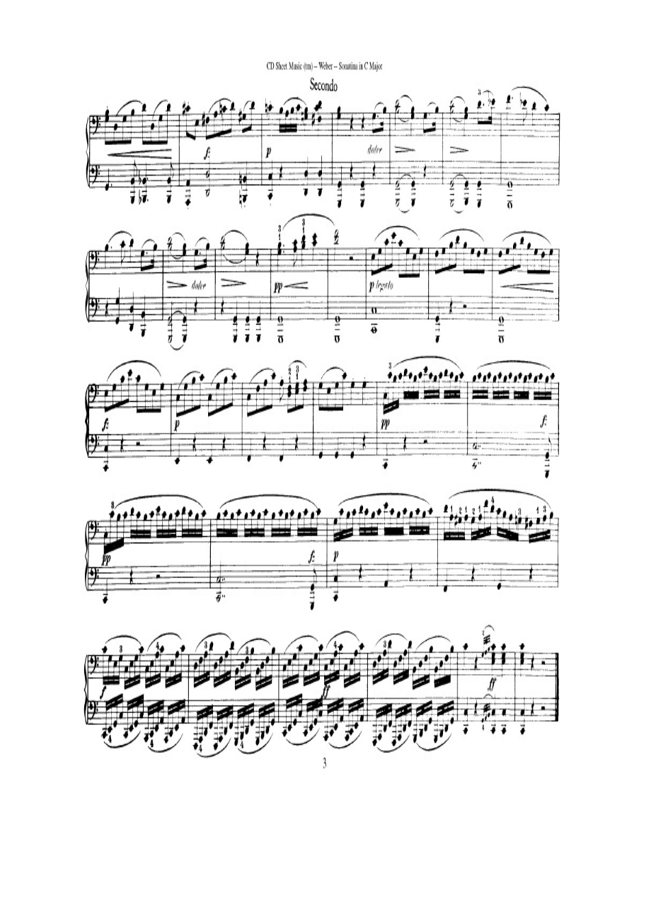 C大调钢琴小奏鸣曲 Sonatine in C Major 钢琴谱.docx_第3页