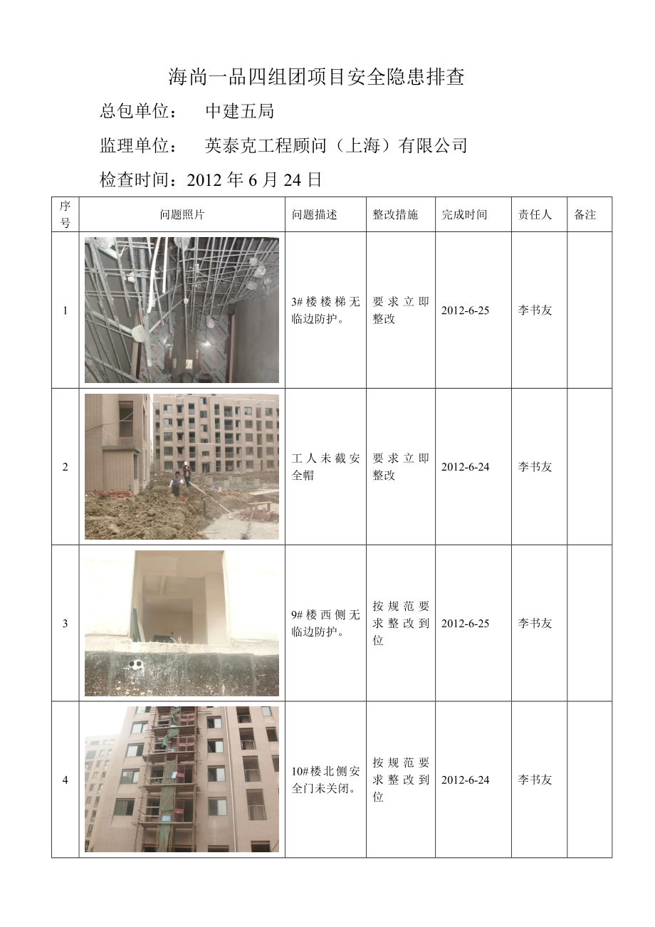 施工项目安全隐患排查.doc_第1页