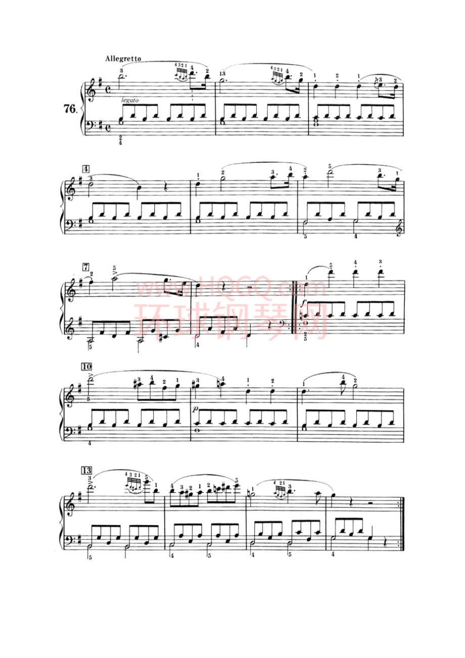 车尔尼钢琴初级教程 钢琴谱_75.docx_第1页