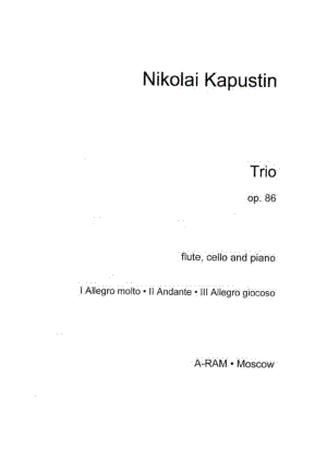 钢琴三重奏 Piano Trio Op.86 钢琴谱.docx