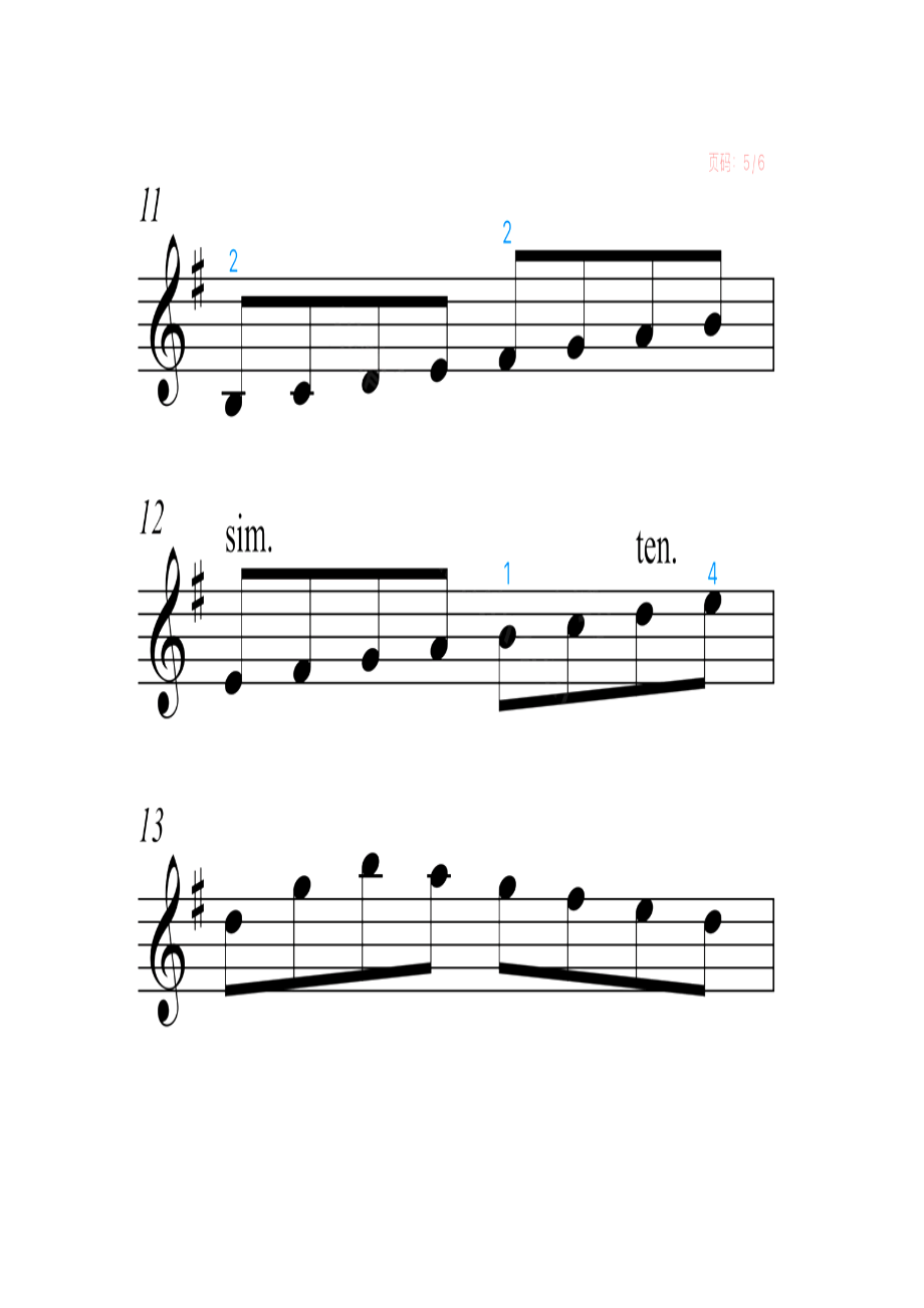 中音协小提琴考级1级练习曲2 提琴谱_1.docx_第1页