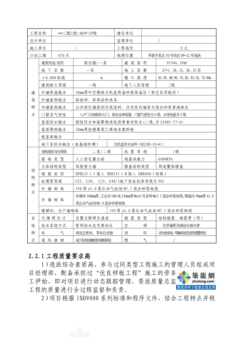 湖南商住楼施工组织设计(技术标短肢剪力墙).doc_第3页