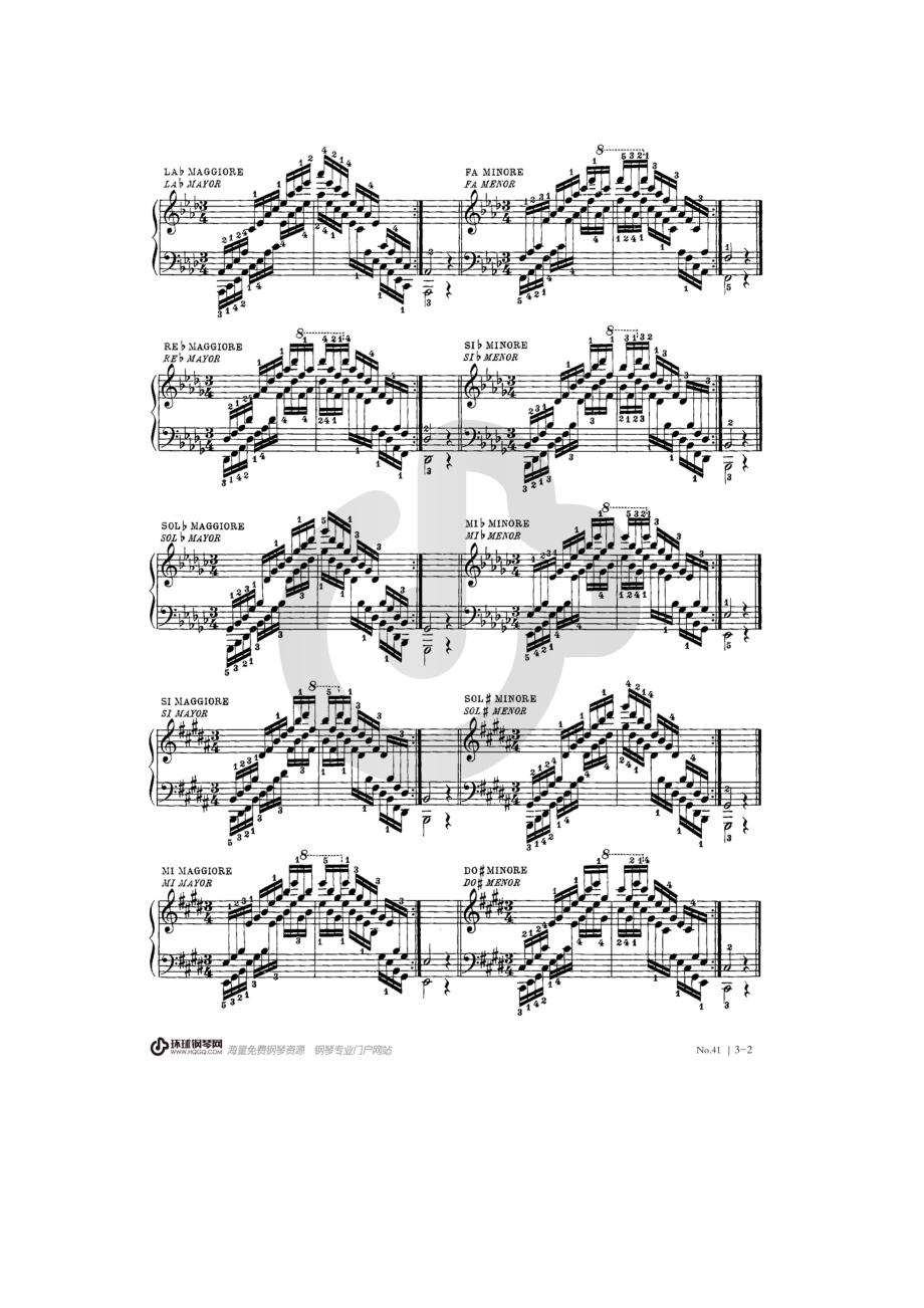 哈农钢琴练指法41 钢琴谱.docx_第2页