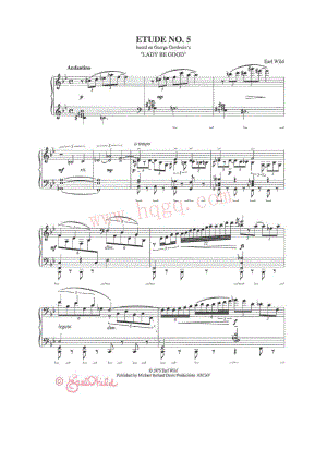 格什温练习曲 Gershwin Etudes 钢琴谱_4.docx