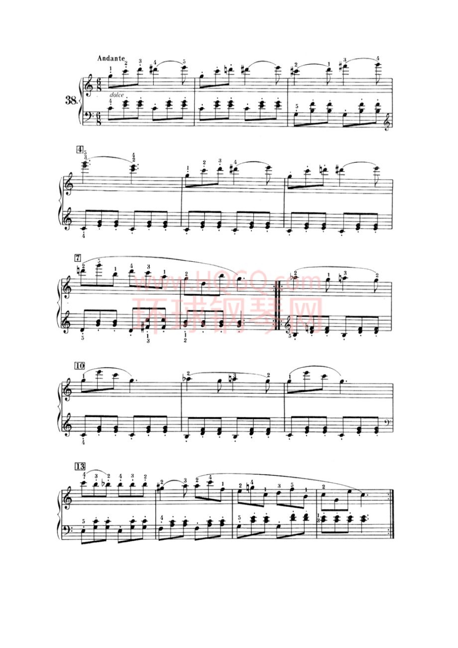 车尔尼钢琴初级教程 钢琴谱_37.docx_第1页