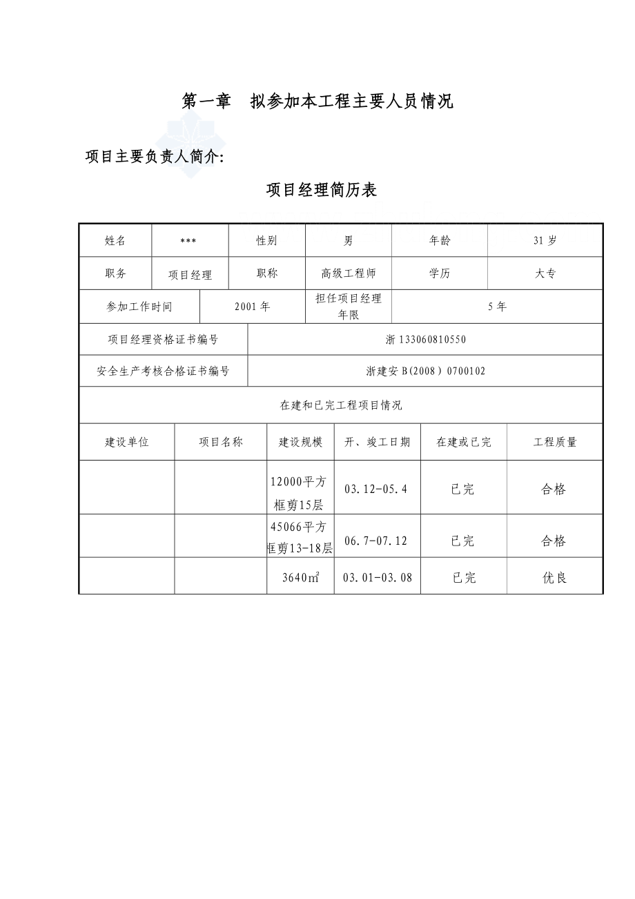 四川某框架结构工程施工组织设计(技术标)1.doc_第2页