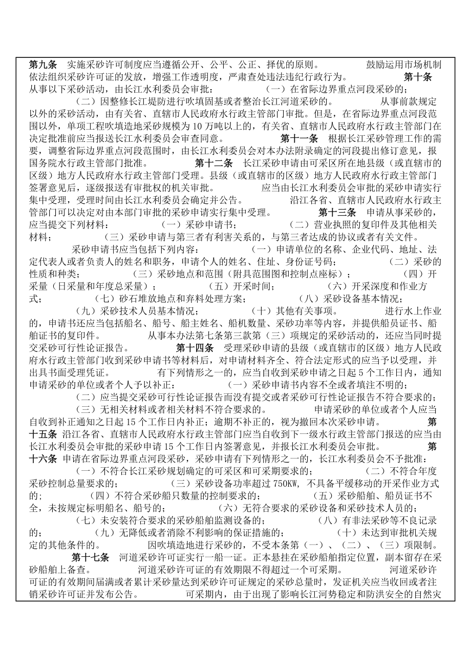 环保类长江河道采砂管理条例实施办法.doc_第2页