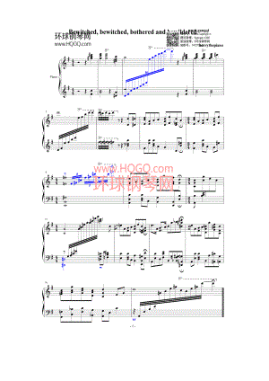 bewitched, bewitched, bothered and bewildered钢琴谱 钢琴谱.docx
