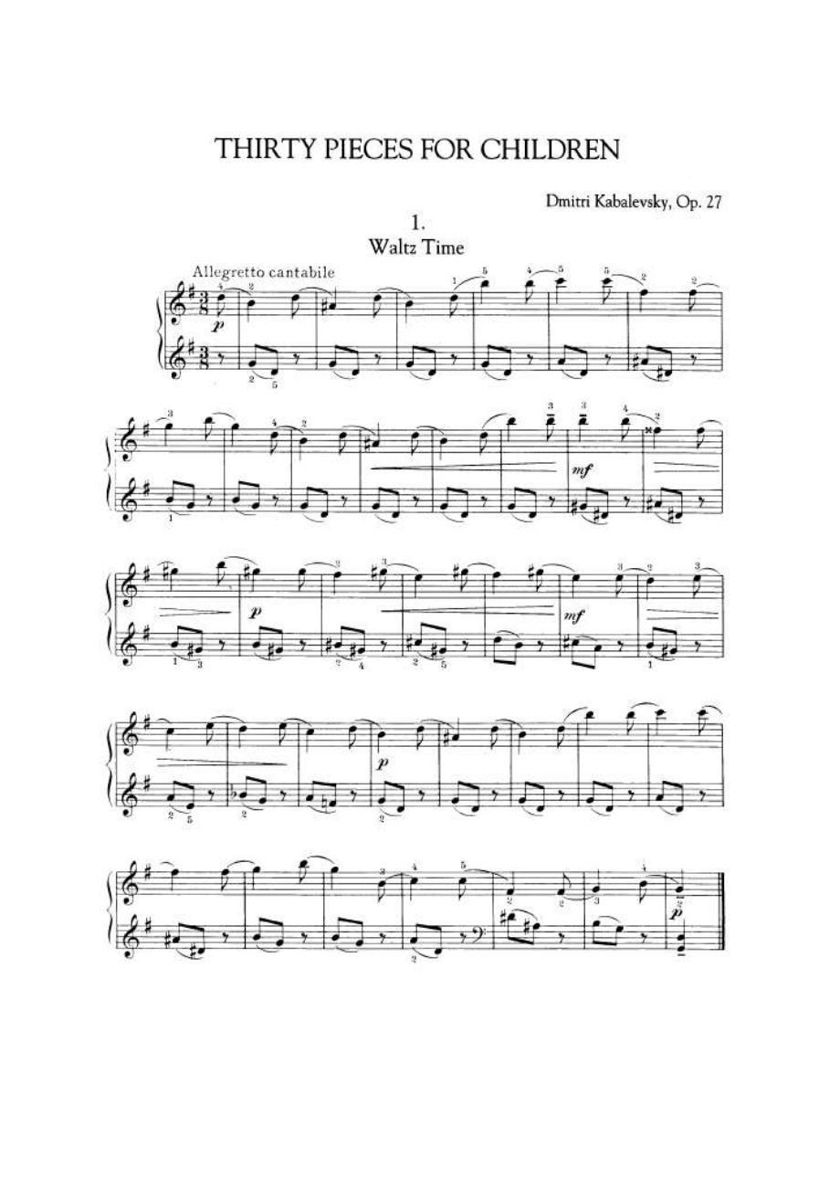 圆舞曲时代 Waltz Time 钢琴谱.docx_第1页