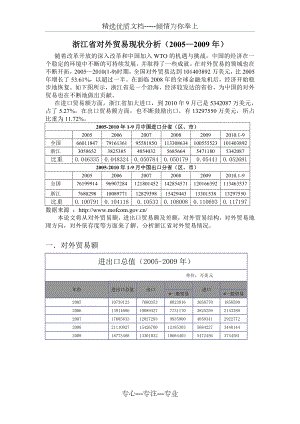 浙江省对外贸易现状分析.doc