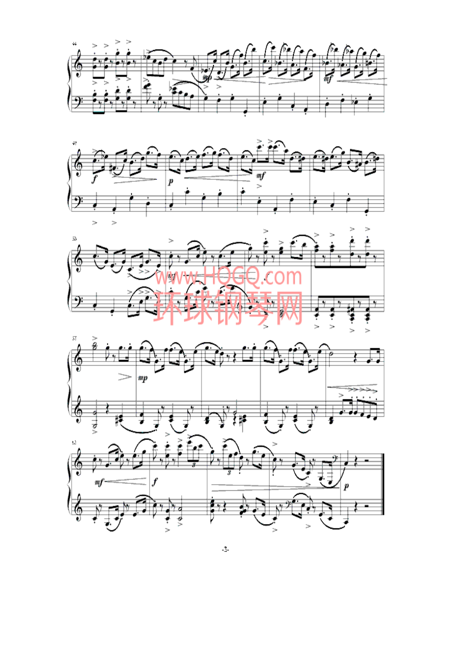 C大调进行曲NO.5钢琴谱 钢琴谱.docx_第3页