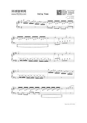 endingtheme(最终幻想10结束主题钢琴曲) 钢琴谱.docx
