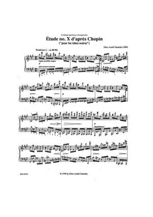 首小调练习曲 Etude No. 10 (D après Chopin) 钢琴谱.docx