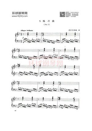 C5 练习曲（No.2） 钢琴谱.docx