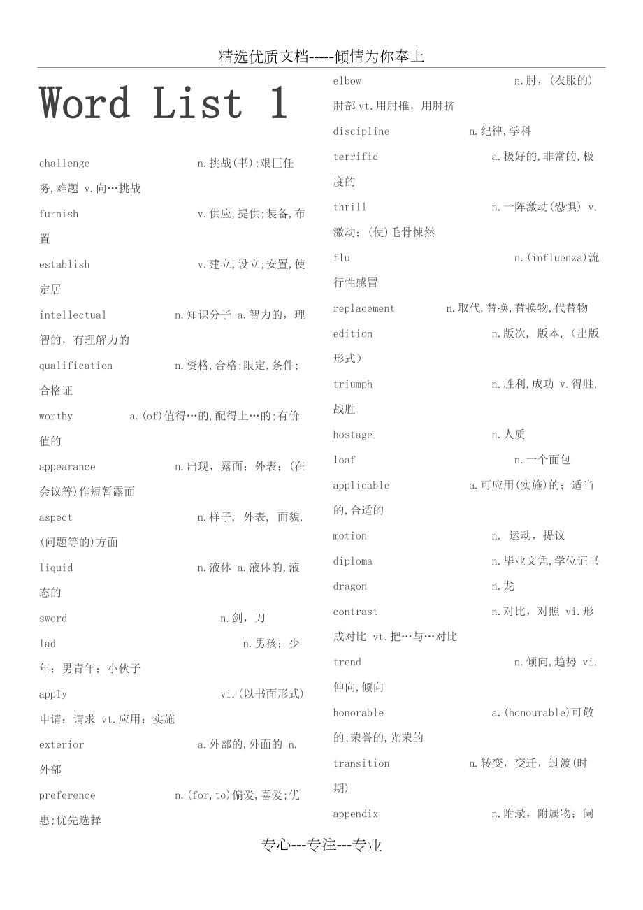 俞敏洪考研英语词汇乱序版word文本.docx_第1页