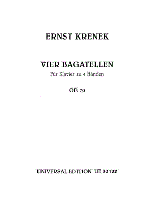 首小品 Vier Bagatellen Op.70 钢琴谱.docx