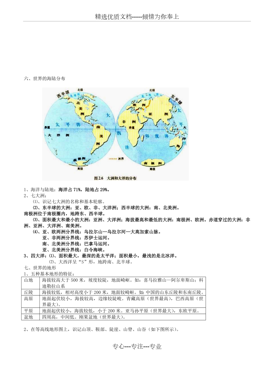 整理湘教版中考地理知识点汇编(完善版).doc_第3页