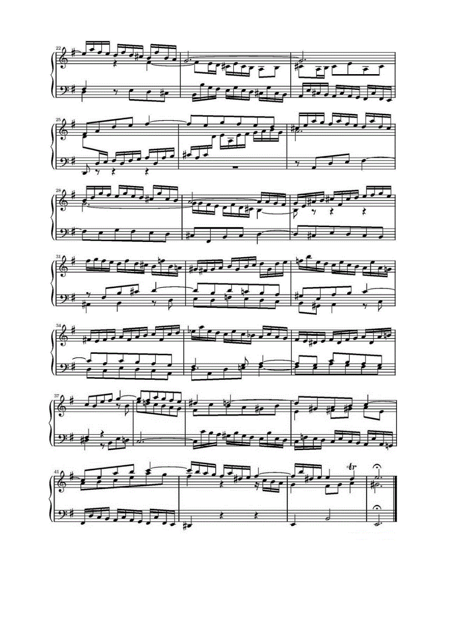 首巴赫三部创意曲集（NO.7） 钢琴谱.docx_第2页