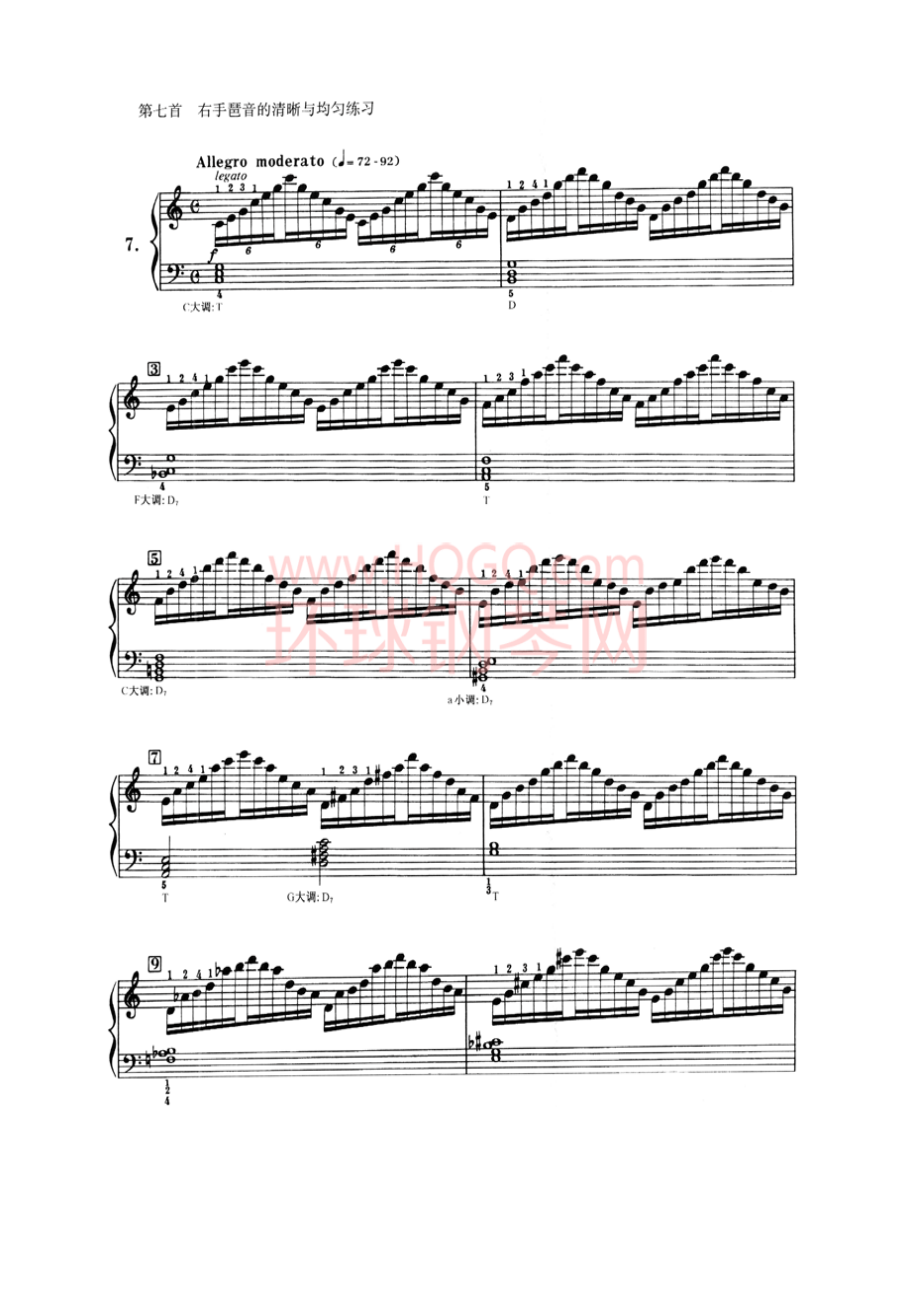 车尔尼636钢琴手指灵巧初步教程 钢琴谱_6.docx_第1页