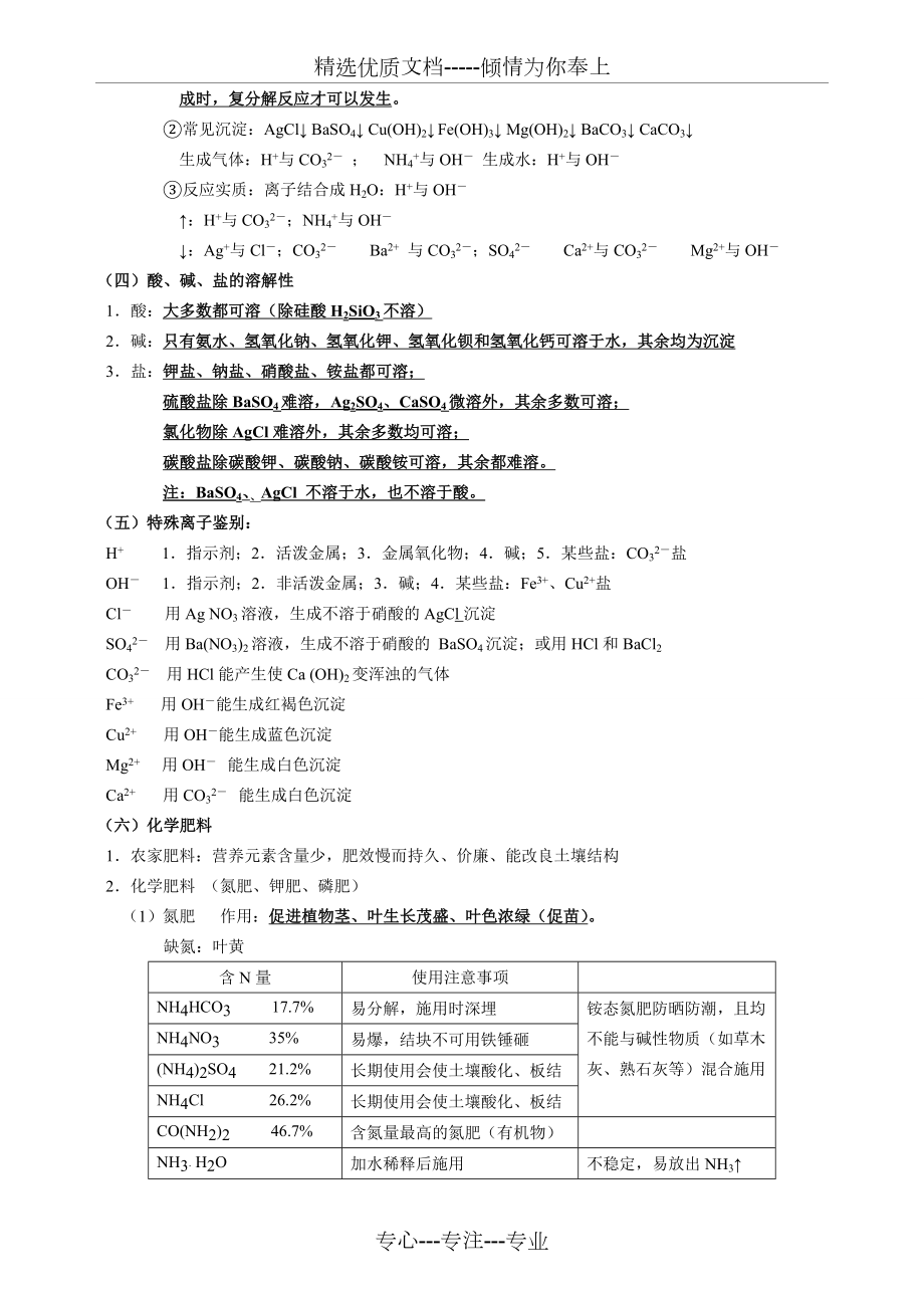 初中化学----第十一单元----盐--化肥.doc_第2页