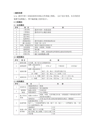 惠州市中洲央筑花园项目 施工组织设计.doc