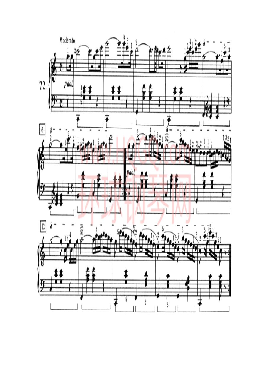 车尔尼八度内进阶练习曲100首 钢琴谱_71.docx_第1页