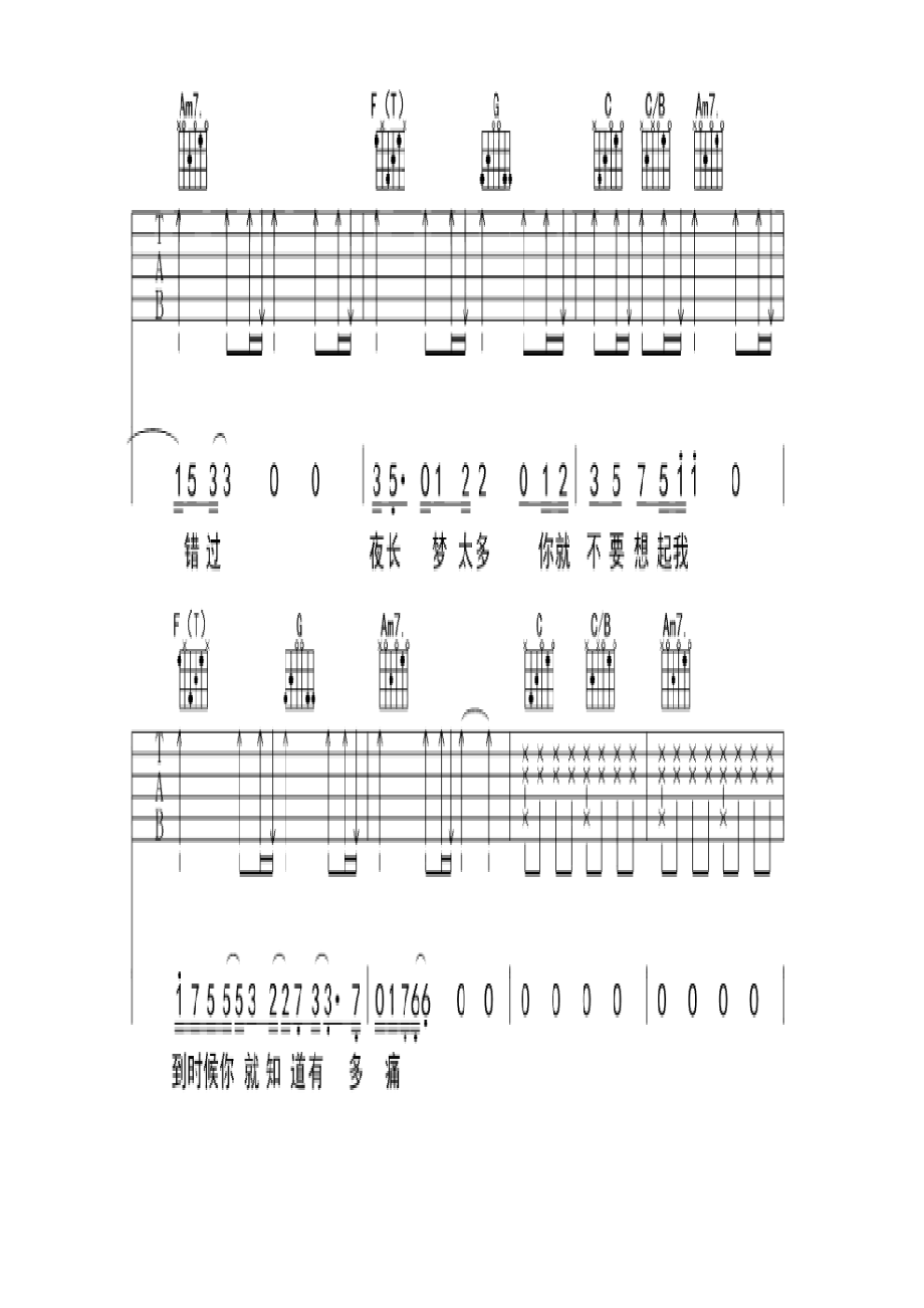 田馥甄《你就不要想起我》 吉他谱_2.docx_第3页