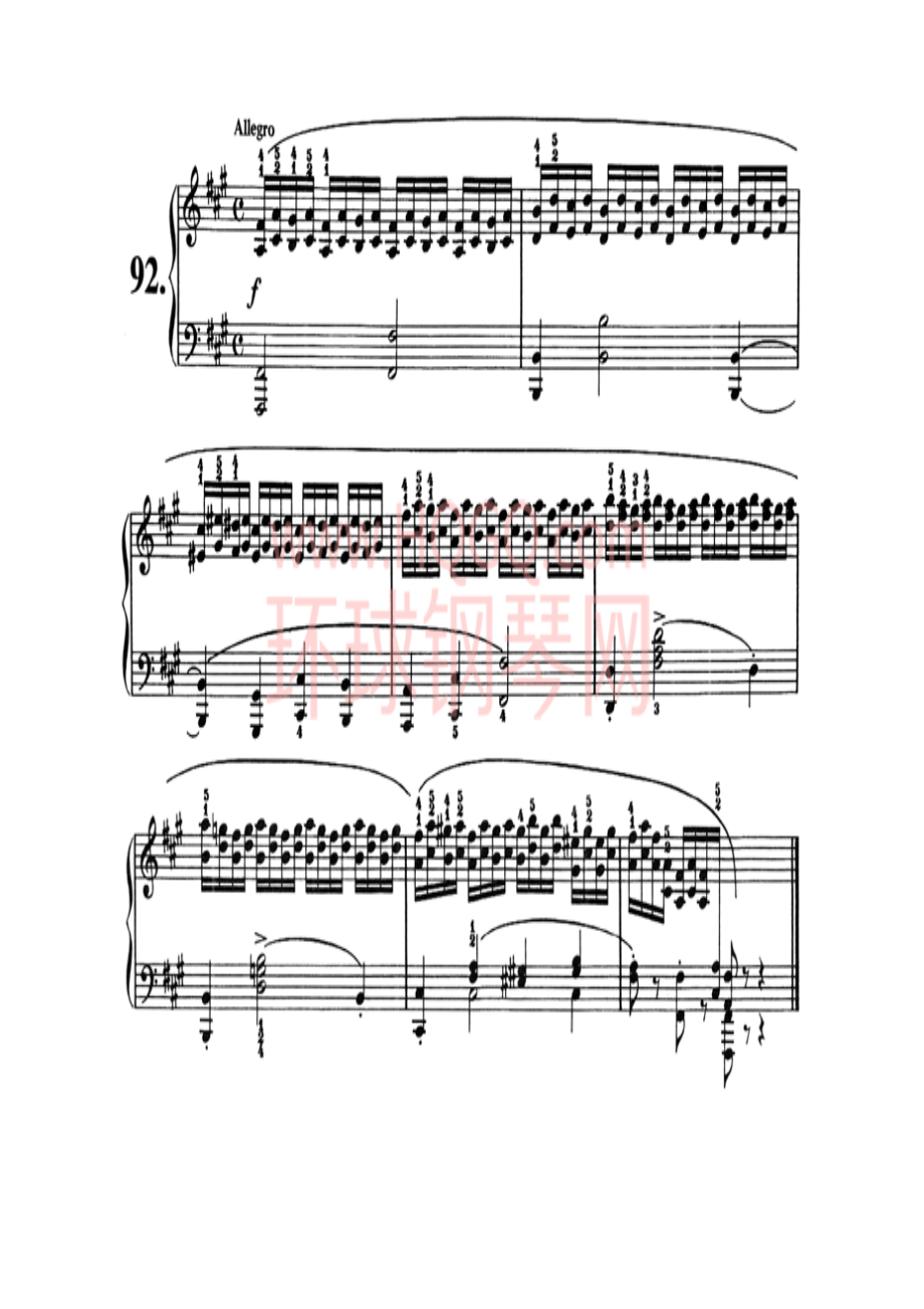 车尔尼821钢琴八小节练习曲160首 钢琴谱_91.docx_第1页