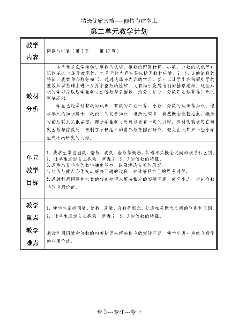 新人教版五年级数学下册第二单元教案.doc_第1页