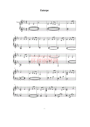 euterpe 罪之王冠 op1 钢琴谱.docx