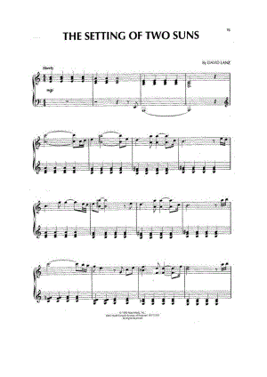 The Setting of Two Suns 钢琴谱.docx