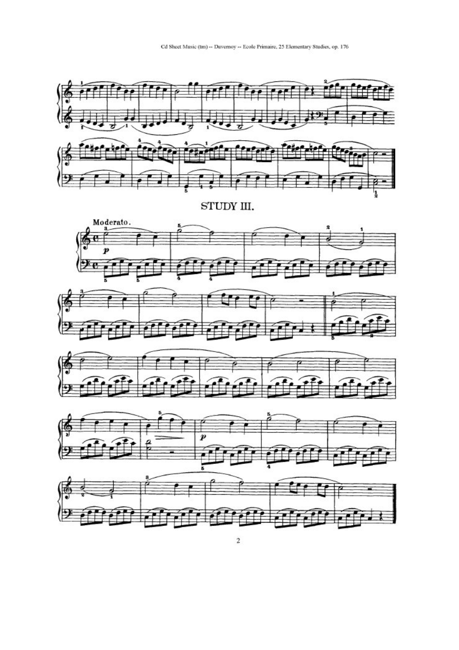 钢琴基础训练 Scuola Primaria Op.176 钢琴谱.docx_第2页