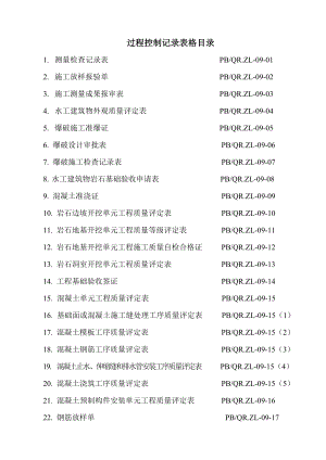 水利水电工程施工质量评定表格.doc