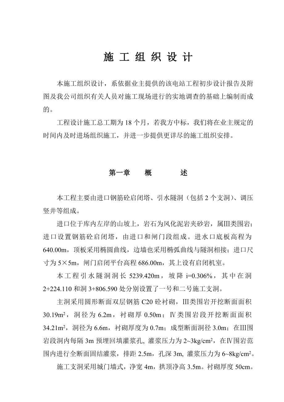 引水隧洞施工组织设计方案.doc_第3页