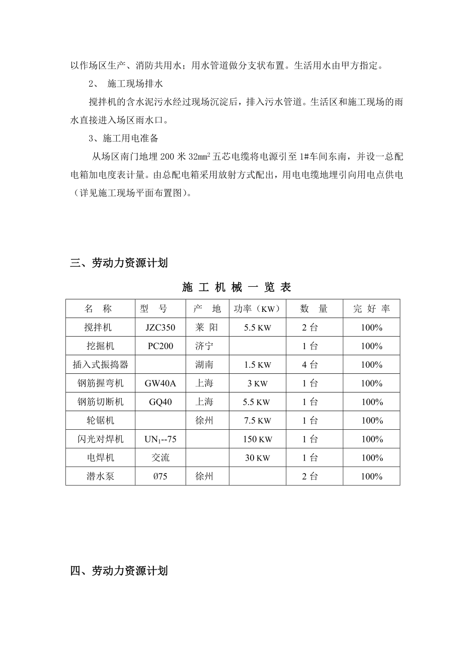 制衣车间施工组织设计方案.doc_第2页