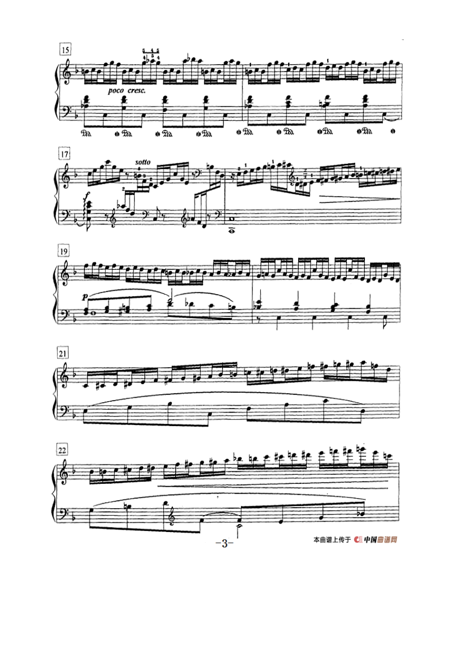 钢琴教程第七级 练习曲（Op.72 No.6） 钢琴谱.docx_第3页