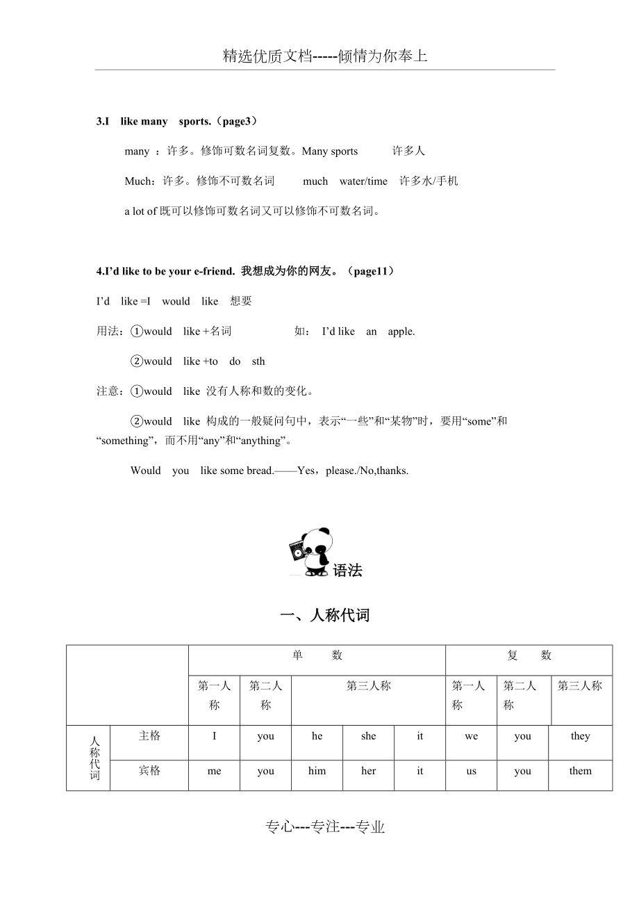 沪教牛津版七上-U1-4知识点、语法1.docx_第3页