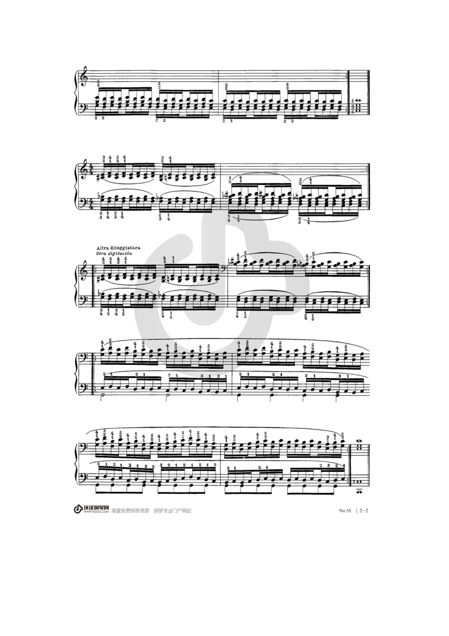 哈农钢琴练指法55 钢琴谱.docx_第2页