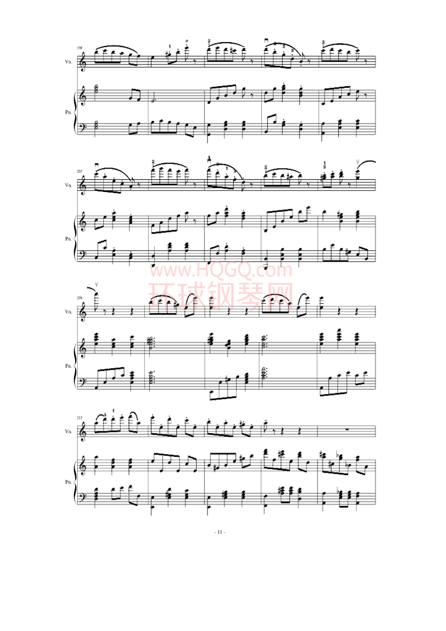 A小调舞曲（For Piano And Violin） 钢琴谱.docx_第3页