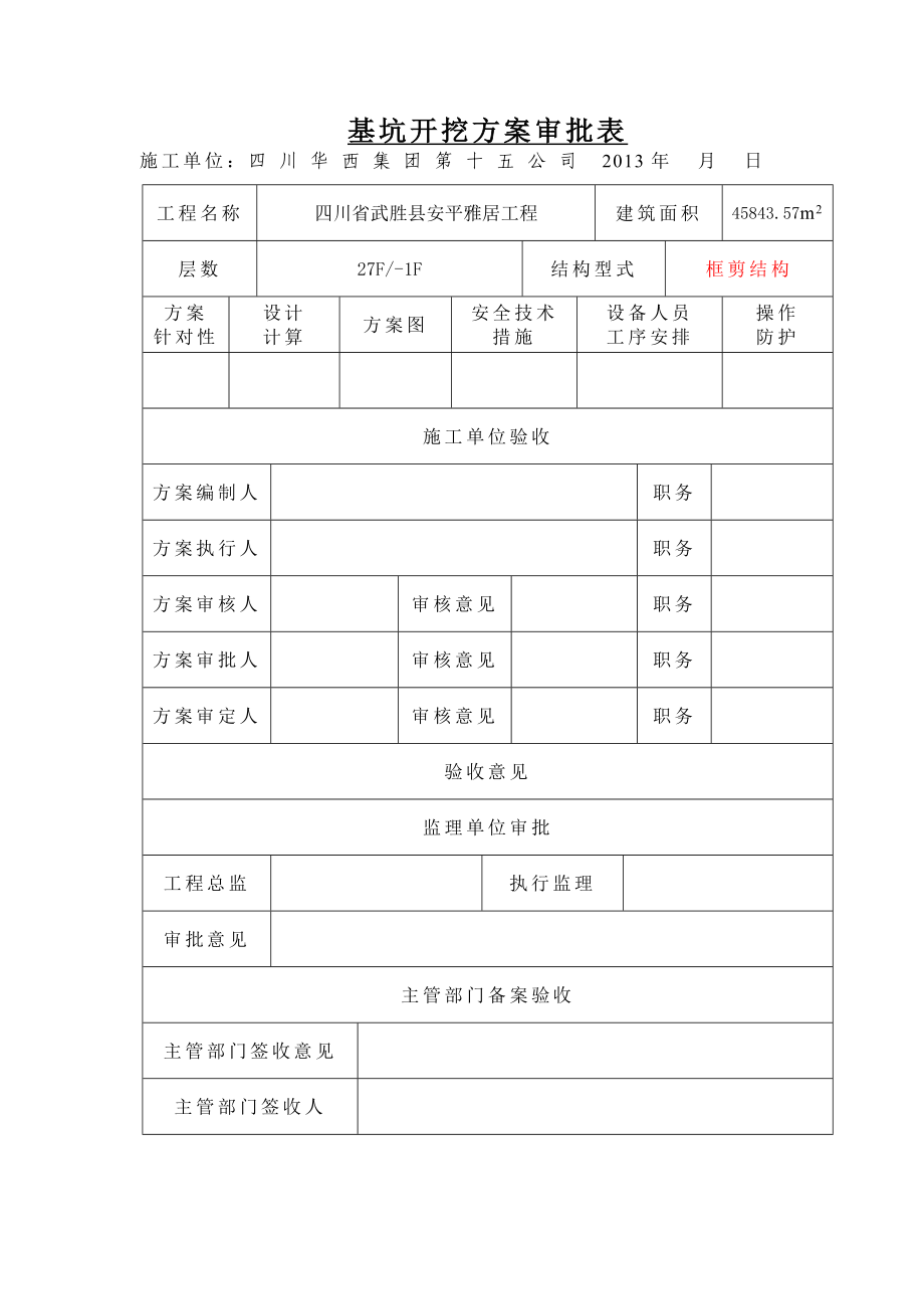 四川某高层框剪结构住宅楼基坑开挖专项施工方案(附示意图).doc_第2页