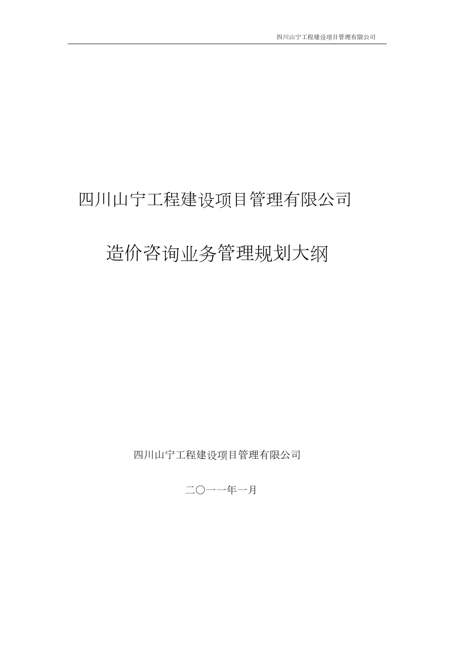 造价咨询业务管理规划大纲.docx_第1页