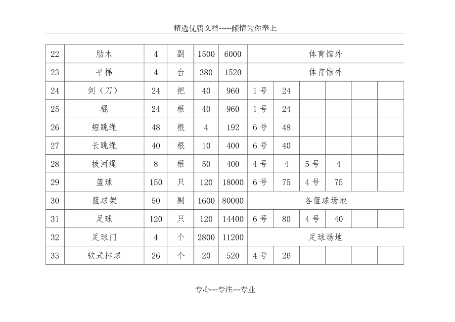 体育器材汇总表.doc_第3页