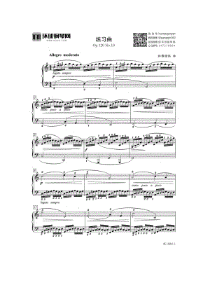 练习曲(Op.120 No.5) 钢琴谱.docx