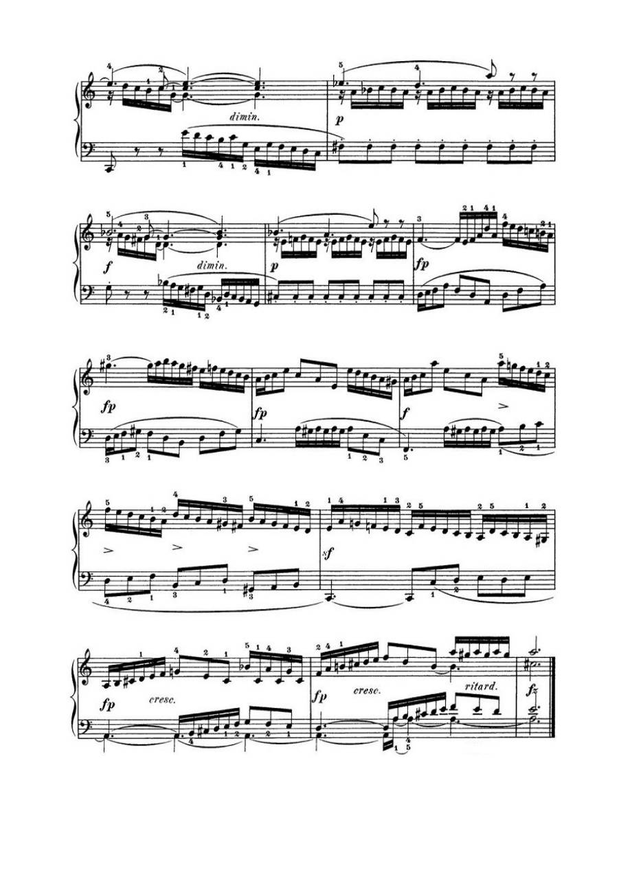 巴赫《平均律钢琴曲集·第一卷》之前奏曲（NO.20） 钢琴谱.docx_第2页