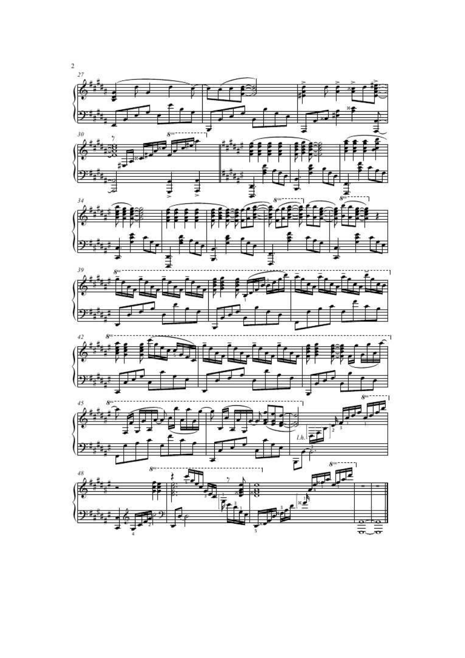 AKB0048 钢琴谱.docx_第2页
