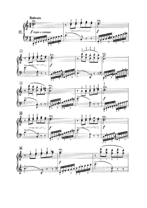首莱蒙钢琴练习曲 作品37（NO.37） 钢琴谱.docx