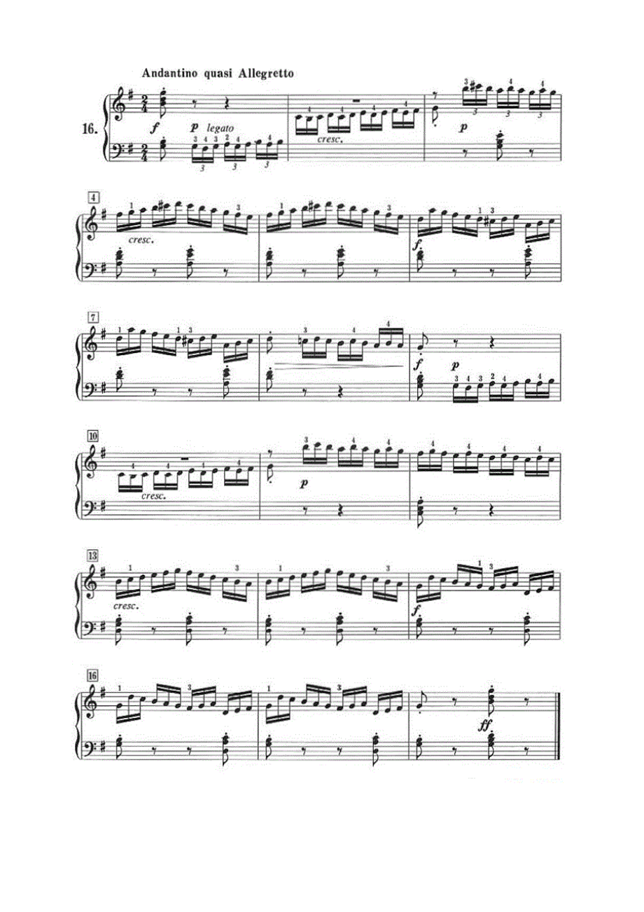 首莱蒙钢琴练习曲 作品37（NO.16） 钢琴谱.docx_第1页