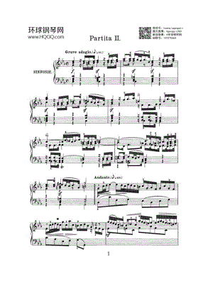 PARTITA 2（选自《6首帕蒂塔 Six Partitas BWV 825 钢琴谱.docx