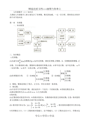 最全人教版初中数学知识点总结.doc